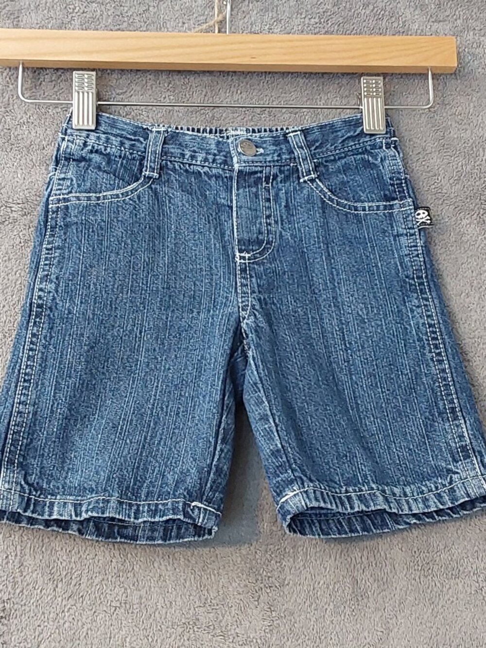 Disney Toddler Denim Shorts Size 3T Elastic Waist Blue Jean Shorts